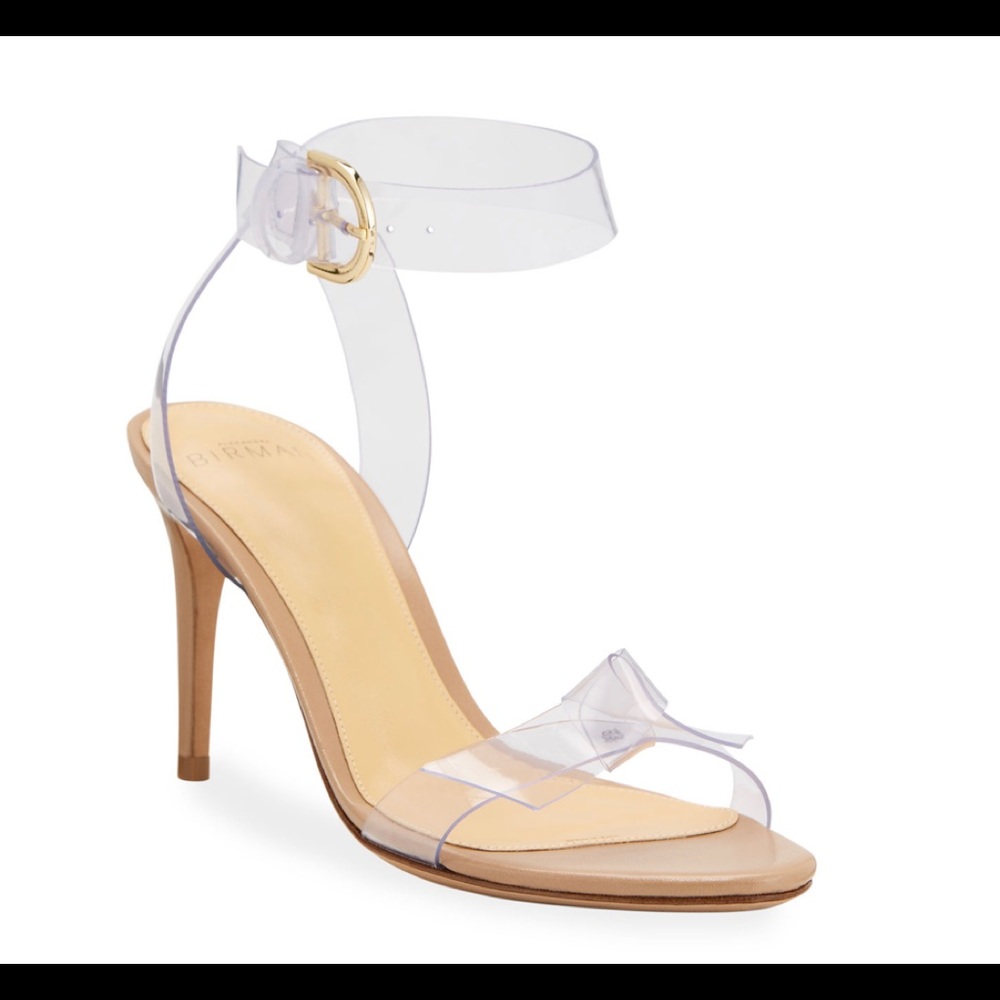 Clarita Vinyl Stiletto Sandals
